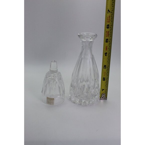 Vintage Crystal Decanter, Czech Mouthwash Dispenser, Dental Gift - Picture 7 of 9